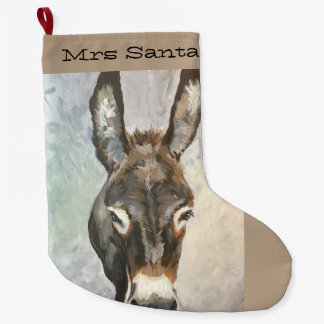 Brutus Miniature Donkey Kerstmis stoppen Grote Kerstsok