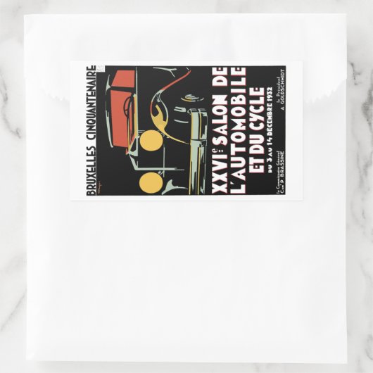 Bruxelles Cinquantenaire Rechthoekige Sticker (Tas)