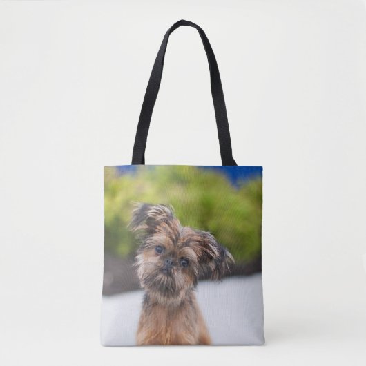 Bruxelles Griffon Cute Chien Chien Chien Sac fourr (Devant)