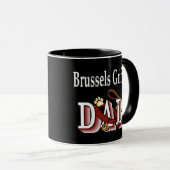 Bruxelles Griffon Papa Mug (Devant droit)