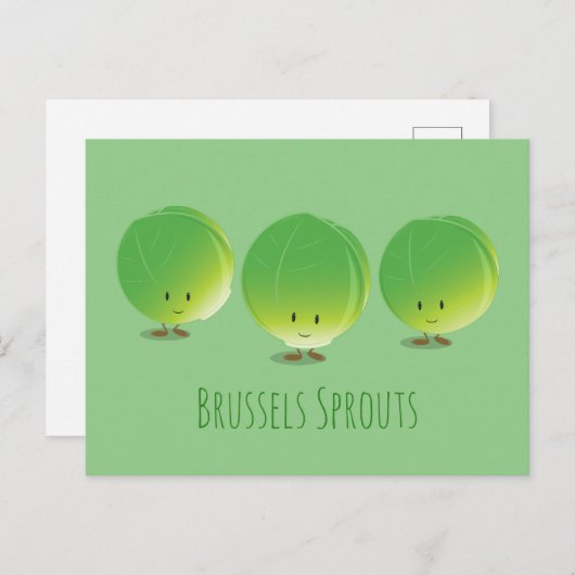 Bruxelles Sprouts | Carte postale (Devant / Derrière)