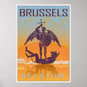 Bruxelles vintage poster