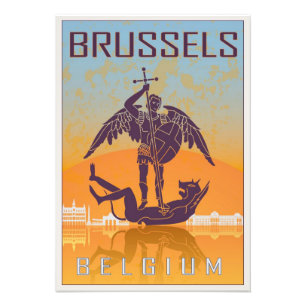 Bruxelles vintage poster
