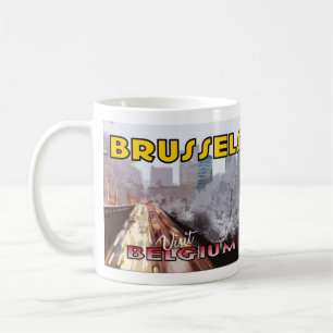 Bruxelles, Visite Belgique Café Mug