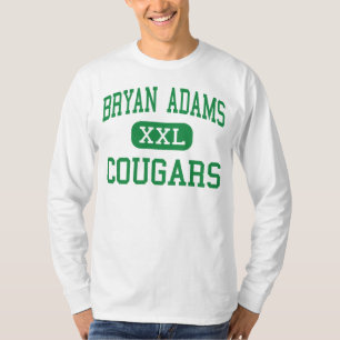 Bryan Adams - Cougars - High School - Dallas Texas T-shirt