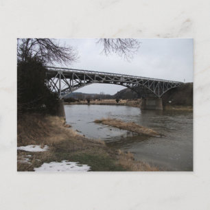 Bryan Bridge, Niobrara rivier, Valentine, Nebraska Feestdagenkaart