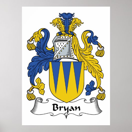 Bryan Family Crest Poster (Voorkant)