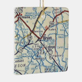 Bryan TX  Map Keramisch Ornament (Rechts)