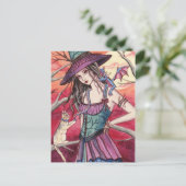 Bryanne - Carte postale Sorcière Dragon (Debout devant)