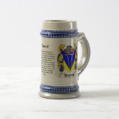 Bryant Family Crest Ceramic Stein Bierpul (Voorkant rechts)