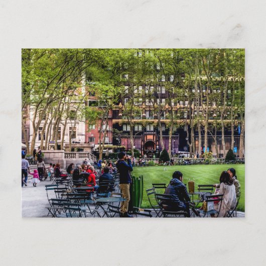 Bryant Park, carte postale NYC (Devant)