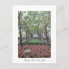Bryant Park, New York Post card Briefkaart