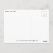 Bryant Park, NYC Briefkaart (Achterkant)