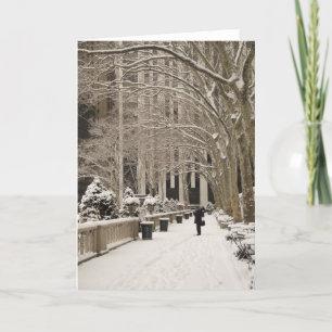 Bryant Park Winter Feestdagen Kaart