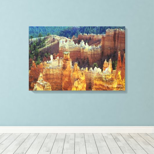 Bryce Canyon Canvas Afdruk (Insitu (Houten vloer))