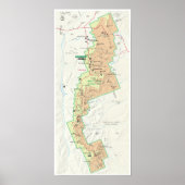 Bryce Canyon map poster (Voorkant)