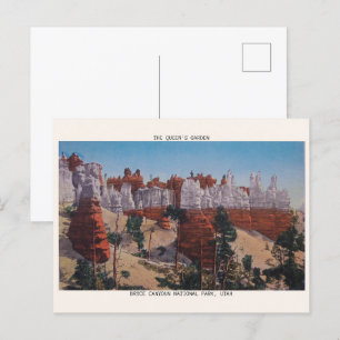 Bryce Canyon Nationaal Park THE QUEENS COURT Briefkaart