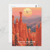 Bryce Canyon National Park Art, Verenigde Staten Briefkaart (Voorkant / Achterkant)