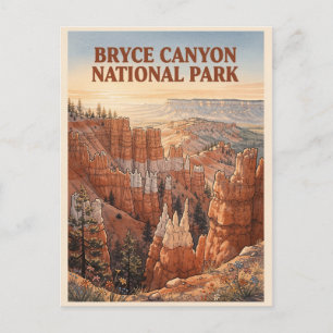 Bryce Canyon National Park Hoodoo-landschap Briefkaart