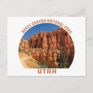 Bryce Canyon National Park hoodoos utah vintage Briefkaart