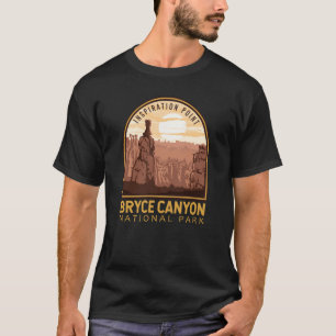 Bryce Canyon National Park Inspiration Point Retro T-shirt