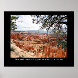 Bryce Canyon National Park Inspirational Quote Poster