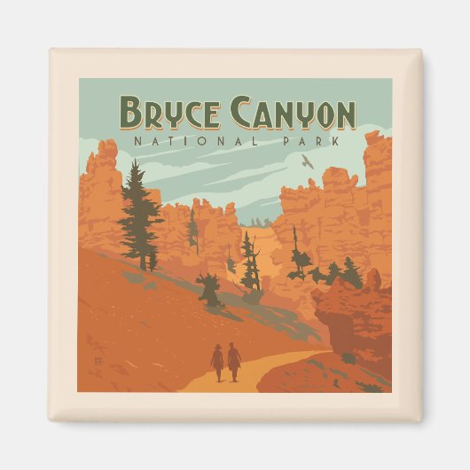 Bryce Canyon National Park Rock Formations Magneet (Voorkant)