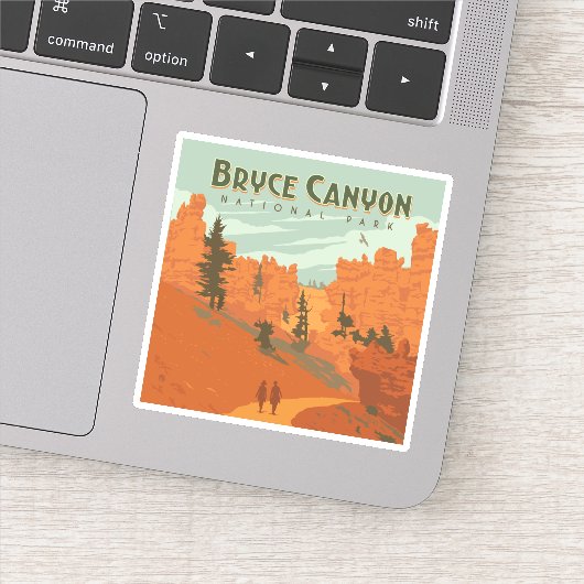 Bryce Canyon National Park Rock Formations Sticker (Detail)
