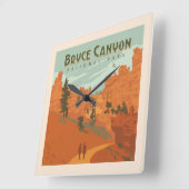 Bryce Canyon National Park Rock Formations Vierkante Klok (Hoek)
