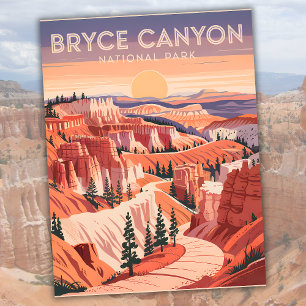 Bryce Canyon National Park Sunset Utah Briefkaart
