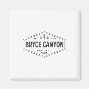 Bryce Canyon National Park T-shirt Retro Hexagon S Magneet