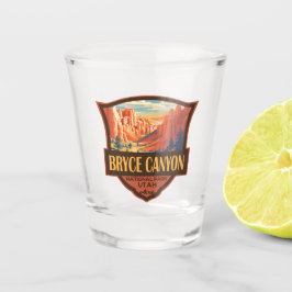 Bryce Canyon National Park Travel Art Vintage Shot Glas