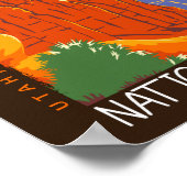 Bryce Canyon National Park Utah Distress Poster (Hoek)