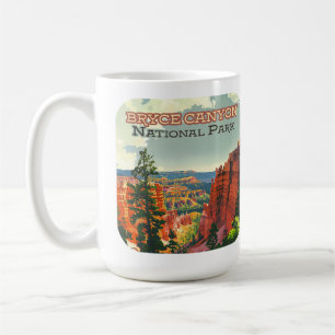 Bryce Canyon National Park Utah Hoodoo Retro Koffiemok