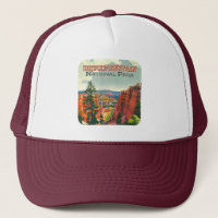 Bryce Canyon National Park Utah Hoodoo Retro
