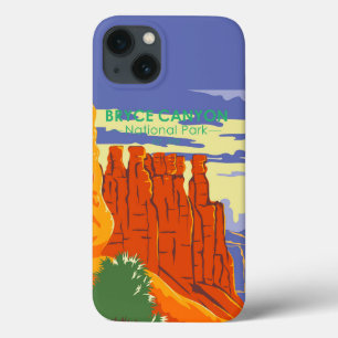 Bryce Canyon National Park Utah Vintage iPhone 13 Hoesje