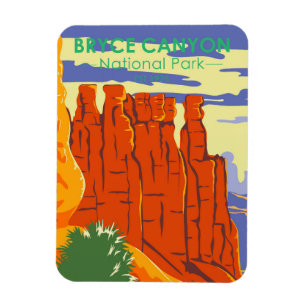 Bryce Canyon National Park Utah Vintage Magneet