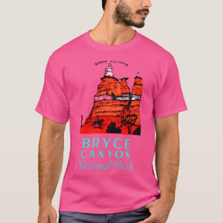 Bryce Canyon National Park Utah Vintage Travel Dec T-shirt