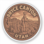 Bryce Canyon National Park Utah Vinyl Sticker (Voorkant)