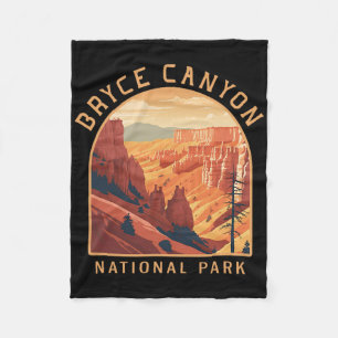 Bryce Canyon National Park Vintage  Fleece Deken