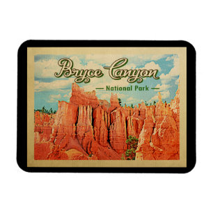 Bryce Canyon National Park Vintage Travel Magneet