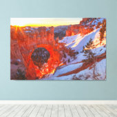 Bryce Canyon Natural Arch Canvas Afdruk (Insitu (Houten vloer))