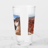 Bryce Canyon Natural Bridge Snowy Landscape Foto Glas (Links)
