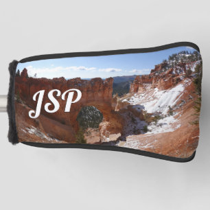 Bryce Canyon Natural Bridge Snowy Landscape Foto Golfheadcover