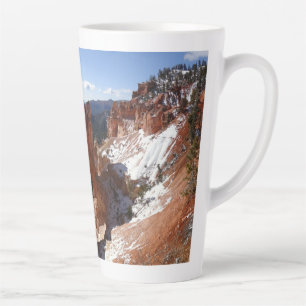 Bryce Canyon Natural Bridge Snowy Landscape Foto Latte Mok