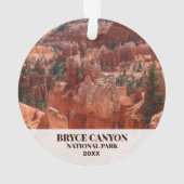 Bryce Canyon Ornement - Personnaliser l'année (dos)