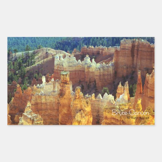 Bryce Canyon Rechthoekige Sticker (Voorkant)