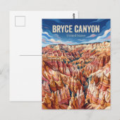 Bryce Canyon Utah Briefkaart (Voorkant / Achterkant)