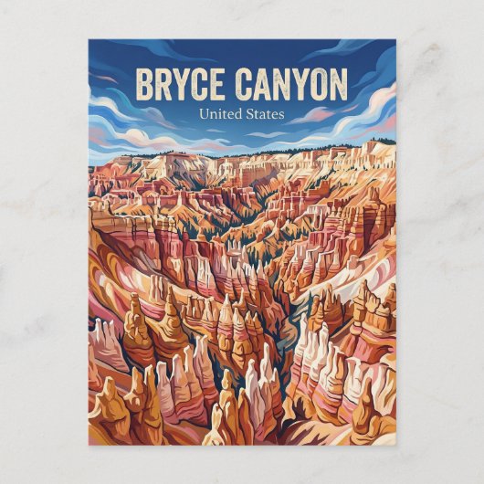 Bryce Canyon Utah Briefkaart (Voorkant)