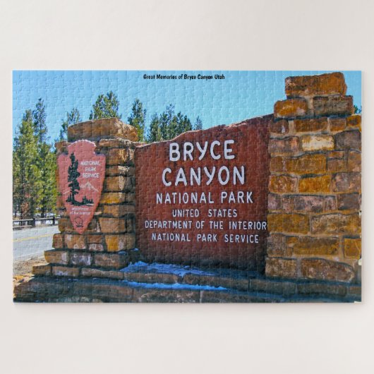 Bryce Canyon Utah Jigzaag Puzzle Legpuzzel (Horizontaal)